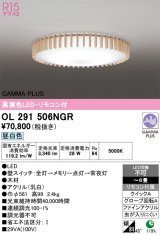 オーデリック OL291506NGR シーリングライト 高演色LED リモコン付 連続調光 昼白色 〜6畳