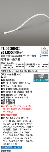 オーデリック TL0300BC LED間接照明 テープライト LED一体型 Bluetooth調光調色 電源装置・ドライバー・リモコン別売 屋内取付専用 受注品 [§]