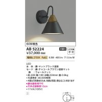 コイズミ照明　AB52224　ブラケットライト LED一体型 非調光 電球色 チャコールブラウン