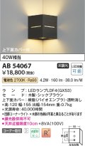 コイズミ照明　AB54067　ブラケットライト 非調光 LEDランプ 電球色 コーナー取付 上下面カバー付 シックブラウン