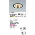 コイズミ照明　AD43362L　M形ダウンライト ON-OFFタイプ 白熱球100W相当 LED一体型 電球色 防雨型 埋込穴φ125 ブラック 広角