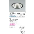 コイズミ照明　AD43366L　M形ダウンライト ON-OFFタイプ 白熱球100W相当 LED一体型 白色 防雨型 埋込穴φ150 ブラック 広角
