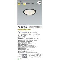 コイズミ照明 AD53065 ダウンライト 埋込穴φ125 非調光 温白色 M型 ブラック