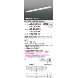 コイズミ照明　AE49425L　LEDユニット搭載ベースライト ユニットのみ 40形 Hf32W×2灯 定格出力相当 5200ｌｍクラス(2500ｌｍクラス×2)