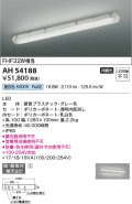 コイズミ照明　AH54188　ベースライト 非調光 LED一体型 昼白色 直付・壁付取付 グレー