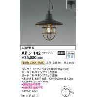コイズミ照明　AP51142　ペンダントライト 非調光 LEDランプ 電球色 フランジタイプ ブラック