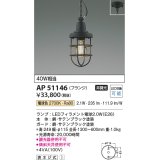 コイズミ照明　AP51146　ペンダントライト 非調光 LEDランプ 電球色 フランジタイプ ブラック