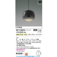 コイズミ照明 AP54853 ペンダント 非調光 LED一体型 温白色 フランジタイプ スモークグレーグラデーション