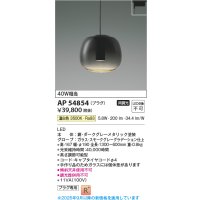 コイズミ照明 AP54854 ペンダント 非調光 LED一体型 温白色 プラグタイプ スモークグレーグラデーション