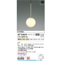 コイズミ照明 AP54893 ペンダント 非調光 LED一体型 電球色 フランジタイプ 金色メッキヘアラインマット