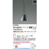 コイズミ照明 AP54935 ペンダント 非調光 LED一体型 電球色 フランジタイプ 黒ニッケルメッキ