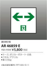 コイズミ照明　AR46859E　非常用照明器具 適合表示板 通路用