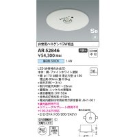 コイズミ照明　AR52846　住宅用非常灯専用型照明器具 LED一体型 非調光 埋込型 電池内蔵形 S形 昼白色 ホワイト