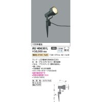 コイズミ照明　AU40630L　アウトドアスパイクスポットライト 白熱球100W相当 LED付 電球色 防雨型 ブラック