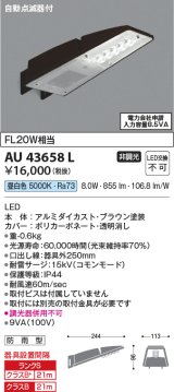 コイズミ照明　AU43658L　防犯灯 LED一体型 昼白色 防雨型 ブラウン