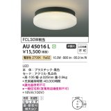 コイズミ照明　AU45016L　軒下シーリング 天井直付・壁付取付 LED一体型 電球色 防雨・防湿型 ブラック