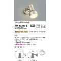 コイズミ照明　AU45245L　アウトドアスポットライト LED一体型 電球色 防雨型 ウォームシルバー