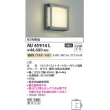 コイズミ照明　AU45916L　ポーチライト 壁 ブラケットライト LED一体型 電球色 防雨・防湿型 ダークグレーメタリック