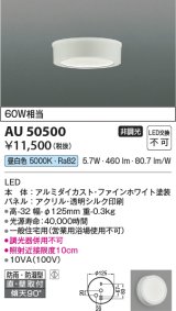 コイズミ照明　AU50500　アウトドアライト LED一体型 非調光 昼白色 防雨・防湿型 直・壁取付 傾斜天井対応 ホワイト