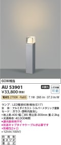 コイズミ照明　AU53901(2梱包)　アウトドアライト 非調光 LEDランプ 電球色 防雨型 シルバーメタリック