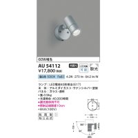 コイズミ照明　AU54112　アウトドアライト 非調光 LEDランプ 昼白色 防雨型 サテンシルバー