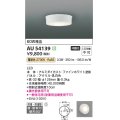 コイズミ照明 AU54139 アウトドアライト 非調光 LED一体型 電球色 防雨・防湿型 直付・壁付取付 ファインホワイト