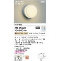 コイズミ照明 AU55628 アウトドアライト ポーチ灯 非調光 電球色 人感センサ付 防雨型 シルバーメタリック