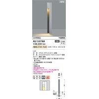 コイズミ照明 AU55788 アウトドアライト ガーデンライト 非調光 電球色 下面照射 キャブタイヤケーブル別売 防雨型 サテンシルバー