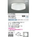 コイズミ照明 AU55991 アウトドアライト シーリング 非調光 昼白色 直付・壁付取付 防雨・防湿型 ホワイト