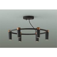 大光電機(DAIKO) DCH-41987 YG シャンデリア 調光(調光器別売) LED 電球色 ランプ付 ブラック