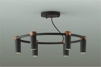 大光電機(DAIKO) DCH-41987 YG シャンデリア 調光(調光器別売) LED 電球色 ランプ付 ブラック