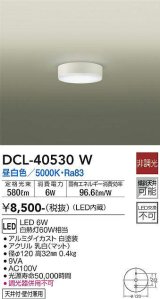 大光電機(DAIKO)　DCL-40530W　小型シーリング LED内蔵 非調光 昼白色 天井付・壁付兼用 ホワイト [♭]