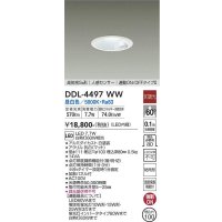 大光電機(DAIKO) DDL-4497WW ダウンライト LED内蔵 非調光 昼白色 高気密SB形 人感センサ付 連動ON/OFFタイプ 防雨形 埋込穴φ100 ホワイト