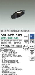 大光電機(DAIKO)　DDL-5021ABG　ダウンライト LED内蔵 調光(調光器別売) 温白色 COBタイプ 高気密SB形 傾斜天井用 防雨形 埋込穴φ100 ブラック