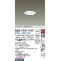 大光電機(DAIKO)　DDL-5101WW　ダウンライト LED内蔵 昼白色 非調光丸タイプ SB形 防滴形 白熱灯40W相当 φ75