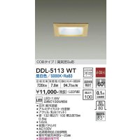 大光電機(DAIKO)　DDL-5113WT　ダウンライト LED内蔵 非調光 昼白色 COBタイプ 高気密SB形 防雨形 埋込穴□100 白木枠