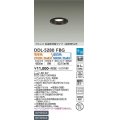 大光電機(DAIKO)　DDL-5280FBG　ダウンライト 埋込穴φ75 楽調(調光器別売) 電球色 昼白色 プルレス 色温度切替タイプ 高気密SB形 黒