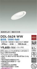 大光電機(DAIKO) DDL-5624 WW ダウンライト 埋込穴φ100 非調光 LED 昼白色 ランプ付 高気密SB形 傾斜天井用 ホワイト