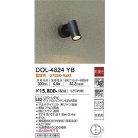 大光電機(DAIKO)　DOL-4824YB　アウトドアライト スポットライト 非調光 LED内蔵 電球色 防雨形 黒 ￡
