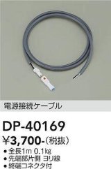 大光電機(DAIKO)　DP-40169　部材 電源接続ケーブル 全長1ｍ 終端コネクタ付