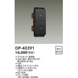 大光電機(DAIKO)　DP-40391　部材 2個スイッチ プレート別売 黒