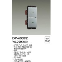 大光電機(DAIKO)　DP-40392　部材 2個スイッチ プレート別売 シルバー