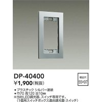 大光電機(DAIKO)　DP-40400　部材 1連用プレート シルバー