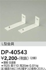 大光電機(DAIKO)　DP-40543　ランプ・パーツ L型金具 2個