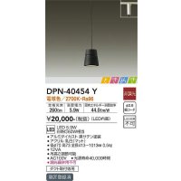 大光電機(DAIKO)　DPN-40454Y　ペンダントライト LED内蔵 非調光 ときめき 電球色 ダクト取付専用 ブラック [♭]