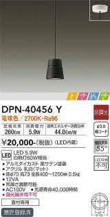 大光電機(DAIKO)　DPN-40456Y　ペンダントライト LED内蔵 非調光 ときめき 電球色 ブラック