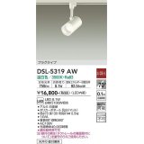 大光電機(DAIKO)　DSL-5319AW　スポットライト プラグタイプ LED内蔵 温白色 非調光 ホワイト 天井付・壁付兼用