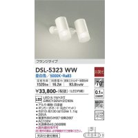 大光電機(DAIKO)　DSL-5323WW　スポットライト フランジタイプ LED内蔵 昼白色 非調光 ホワイト 天井付・壁付兼用