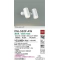 大光電機(DAIKO)　DSL-5329AW　スポットライト フランジタイプ LED内蔵 温白色 非調光 ホワイト 天井付・壁付兼用