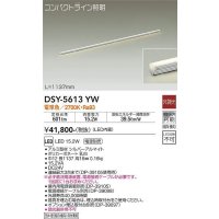 大光電機(DAIKO) DSY-5613 YW 間接照明 L=1137mm 非調光 LED 電球色 電源別売 コンパクトライン シルバー